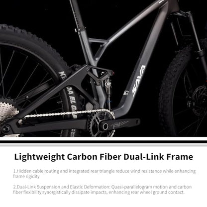 Carbon Full Suspension Mountain Bike With 12-Speed