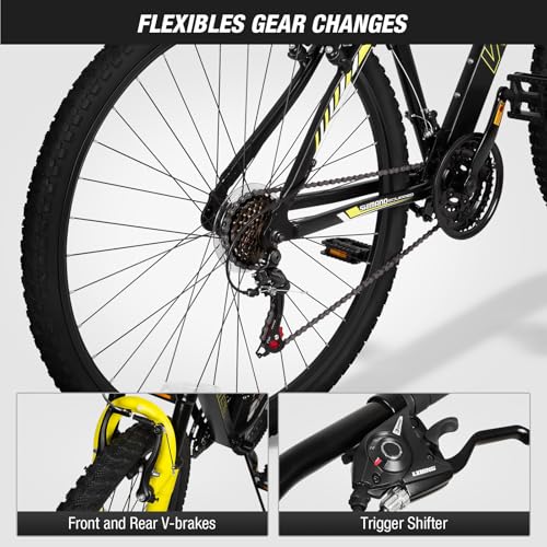 29-Inch Hardtail Mountain Bike With 21-Speed Gears