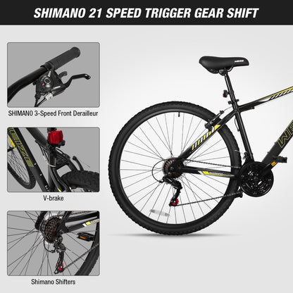 29-Inch Hardtail Mountain Bike With 21-Speed Gears