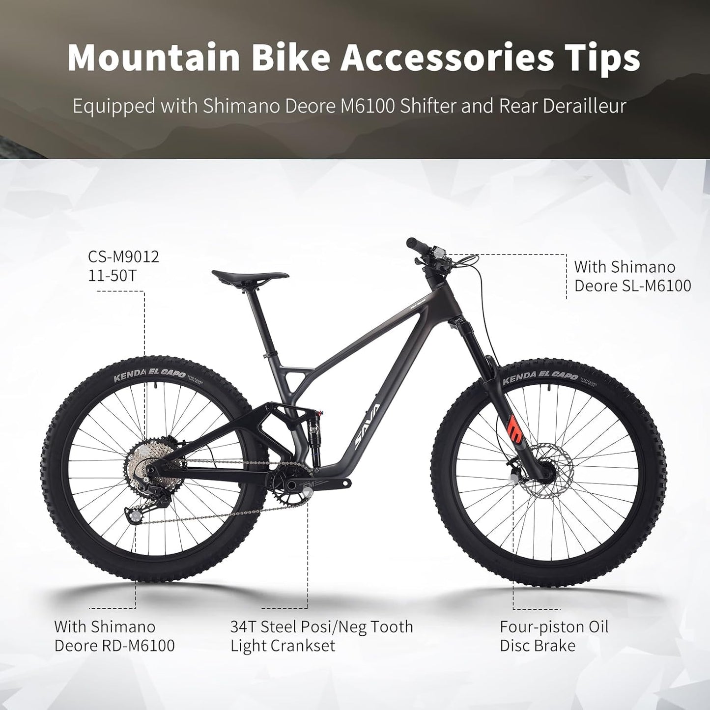 Carbon Full Suspension Mountain Bike With 12-Speed