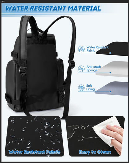 Bike Rear Rack Bag with Reflective Strips & Straps