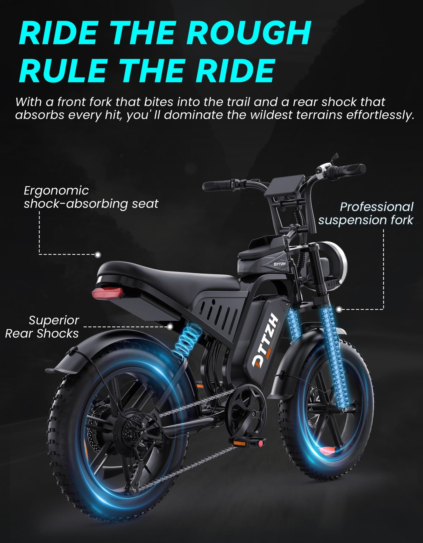 Fat Tire Electric Bike With NFC Smart Unlock