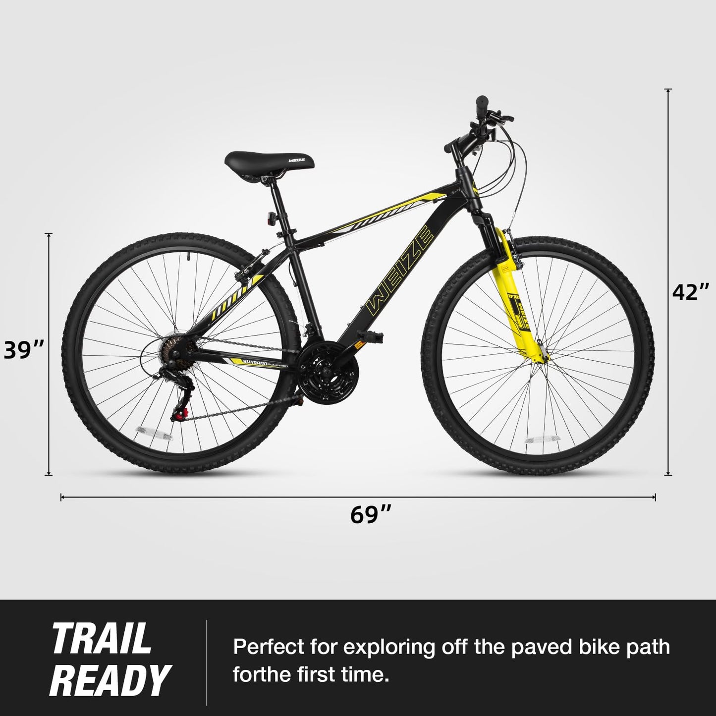 29-Inch Hardtail Mountain Bike With 21-Speed Gears