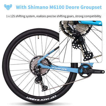 Carbon Mountain Bike with Shimano Deore 12-Speed