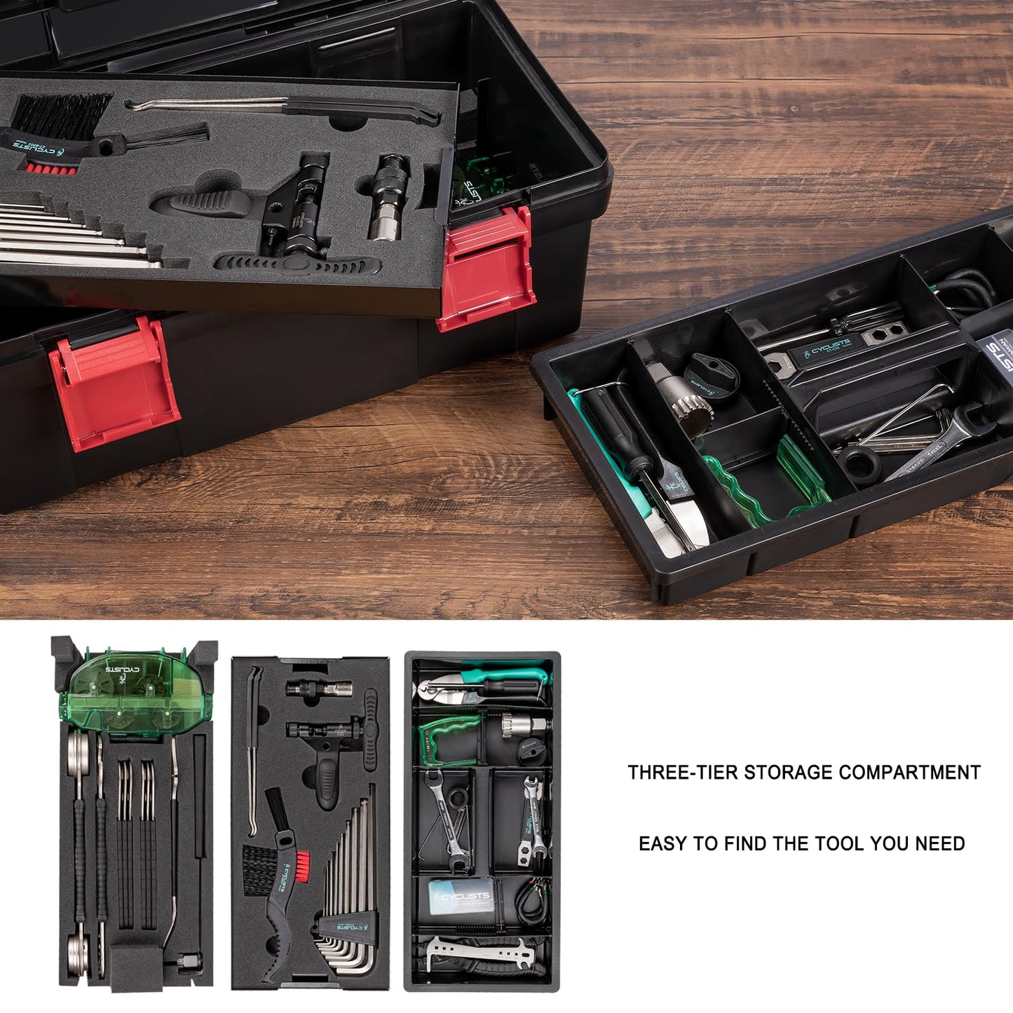 35-Piece Bicycle Repair Tool Kit with Storage Case