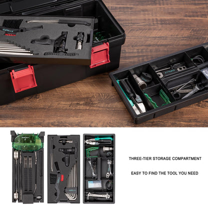 35-Piece Bicycle Repair Tool Kit with Storage Case