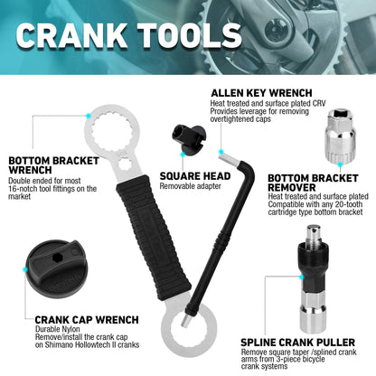 41-Piece Complete Bicycle Repair Tool Kit