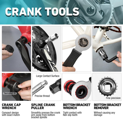 41-Piece Complete Bicycle Repair Tool Kit